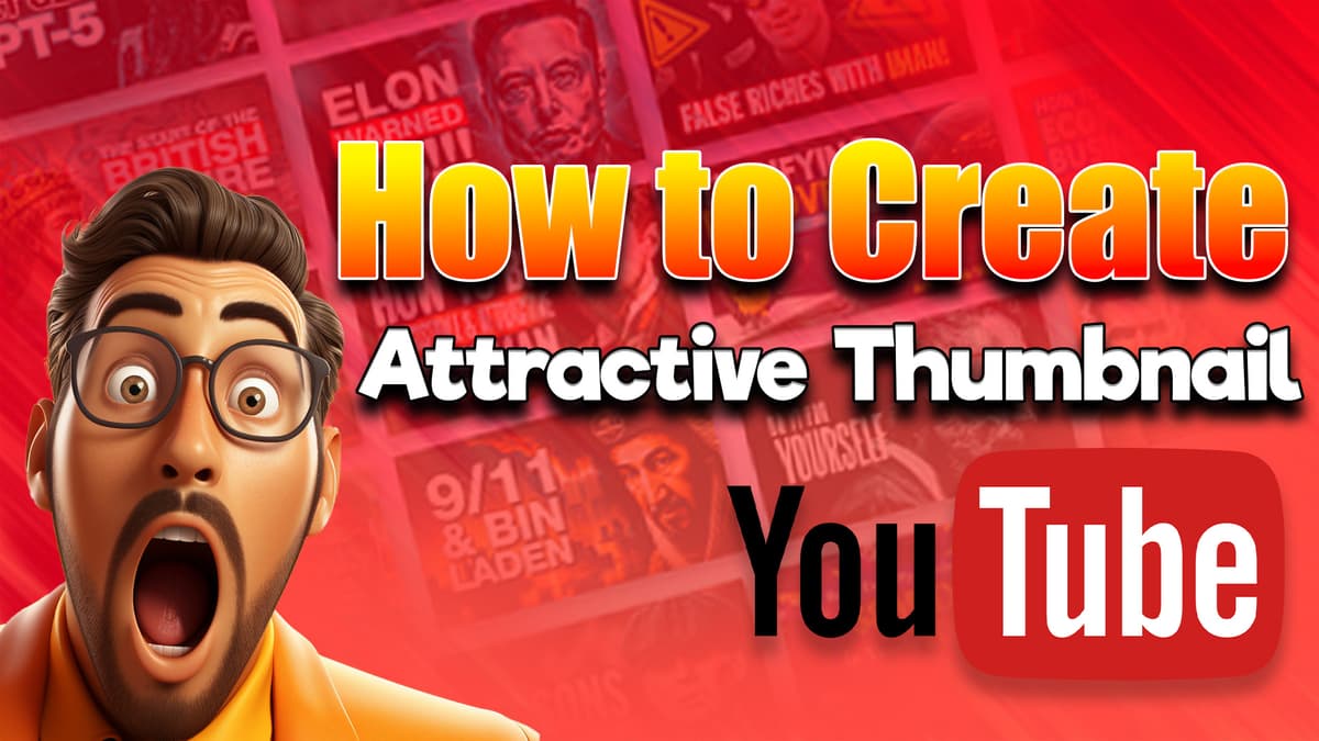 How to create attractive thumbnail for YouTube.